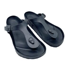 Birkenstock Gizeh Essentials EVA Thong Sandal EU 39 Women's 8 Black Comfort